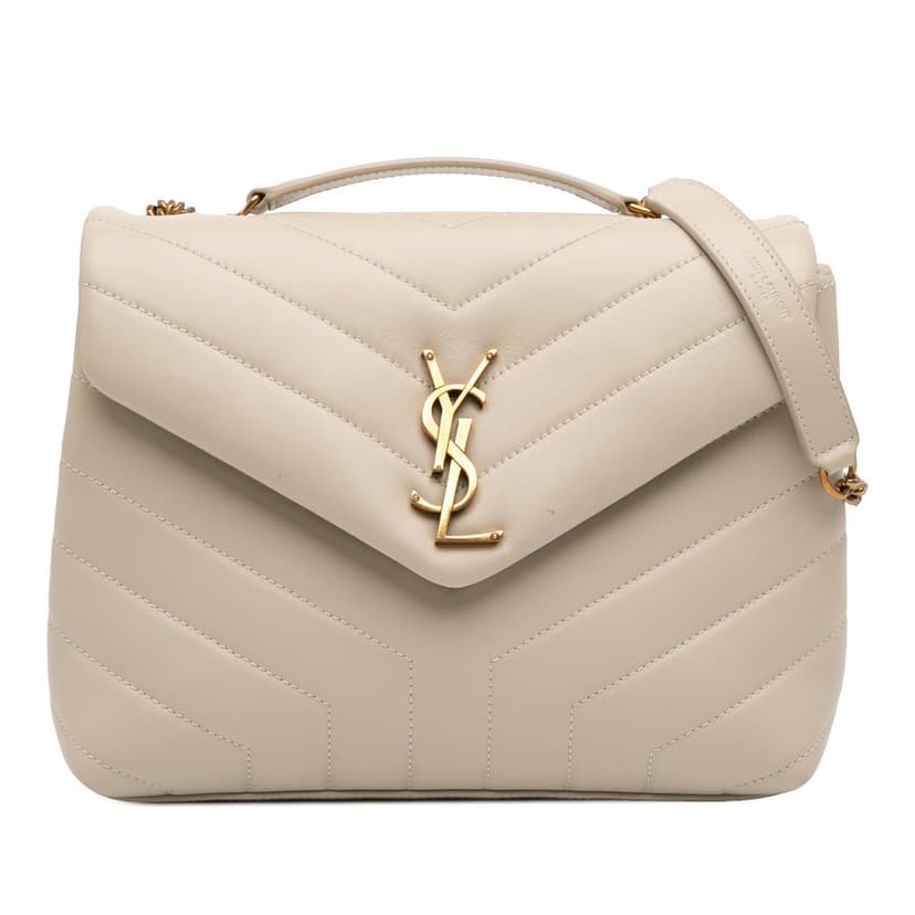 Saint Laurent Small Matelasse Calfskin Monogram LouLou Shoulder Bag