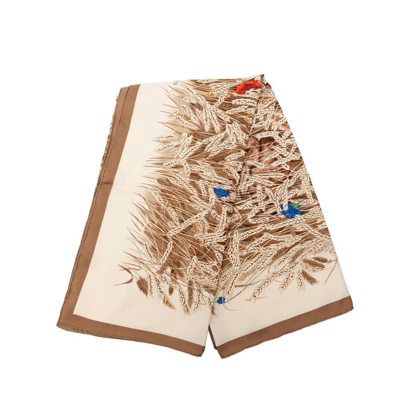 Hermès Les Bles Silk Scarf 90