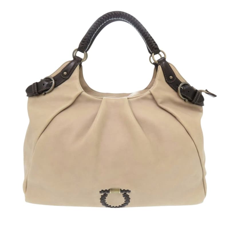 Salvatore Ferragamo Leather Gancini Tote