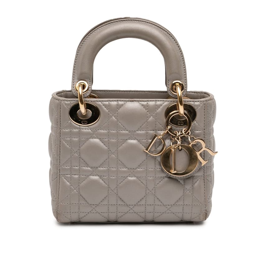 Dior Mini Lambskin Cannage Lady Dior
