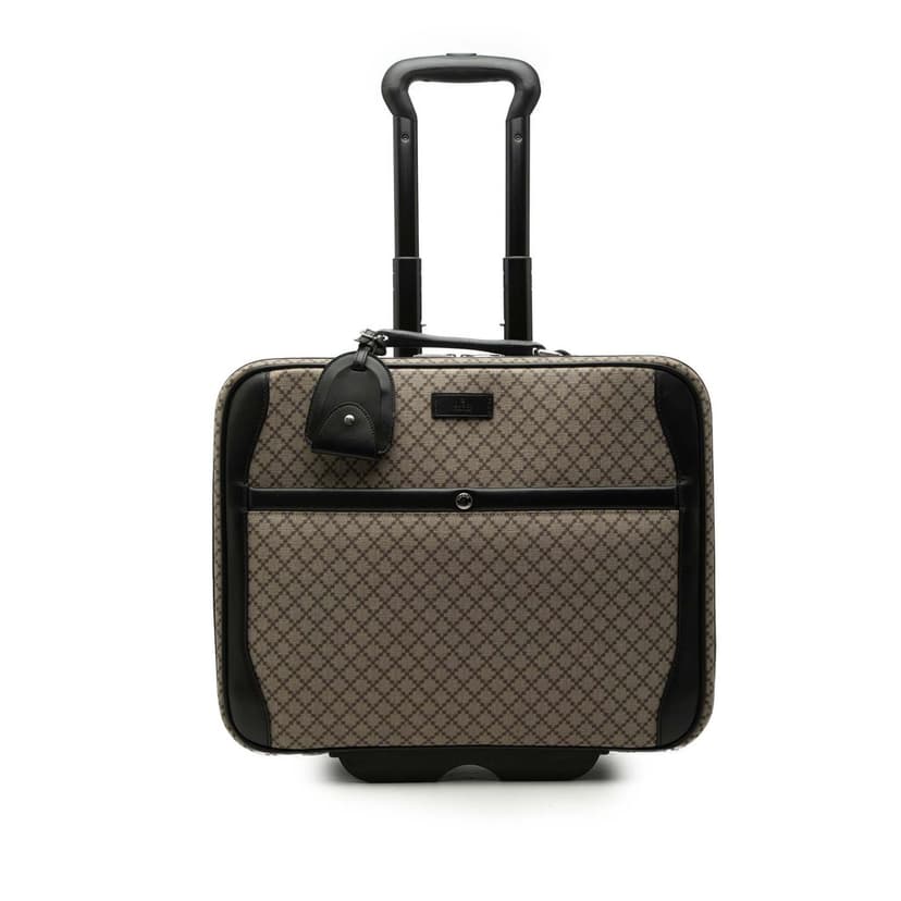 Gucci Diamante Coated Canvas Carry On Trolley