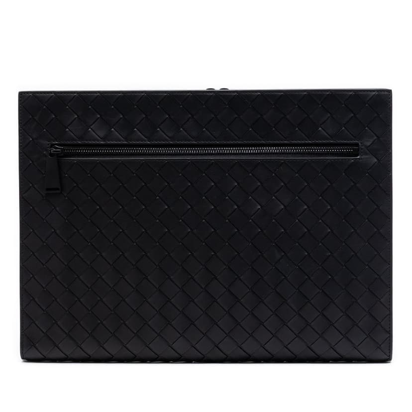 Bottega Veneta حافظة مستندات من جلد العجل إنترشياتو