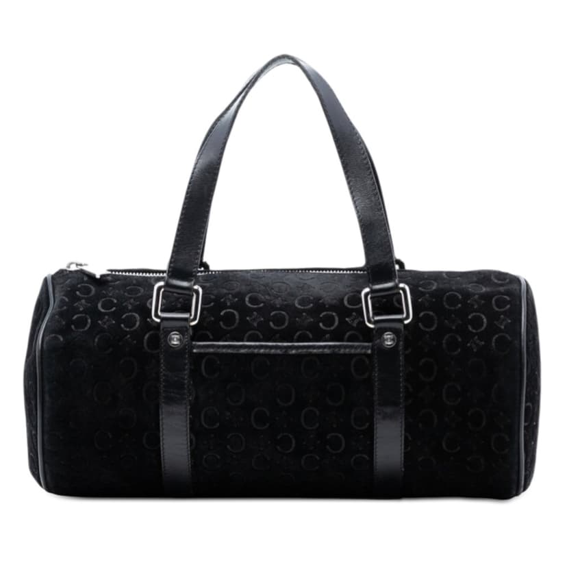 Celine C Macadam Suede Handbag