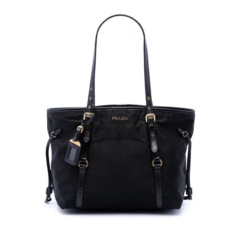 Prada Tessuto Canapa Logo Tote