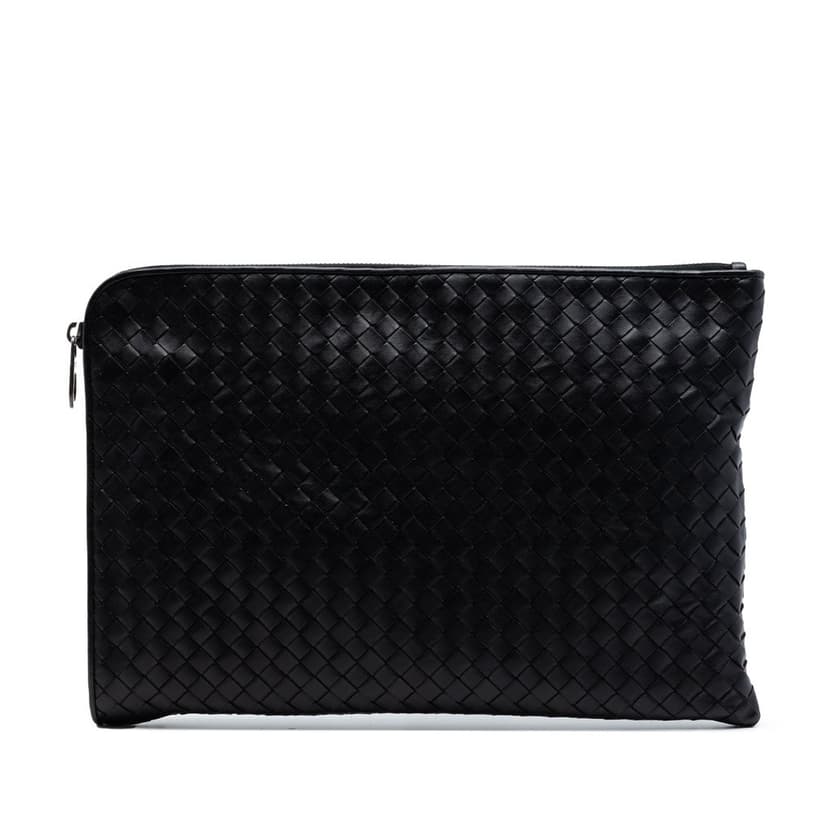 Bottega Veneta Large Nappa Intrecciato Zip Pouch