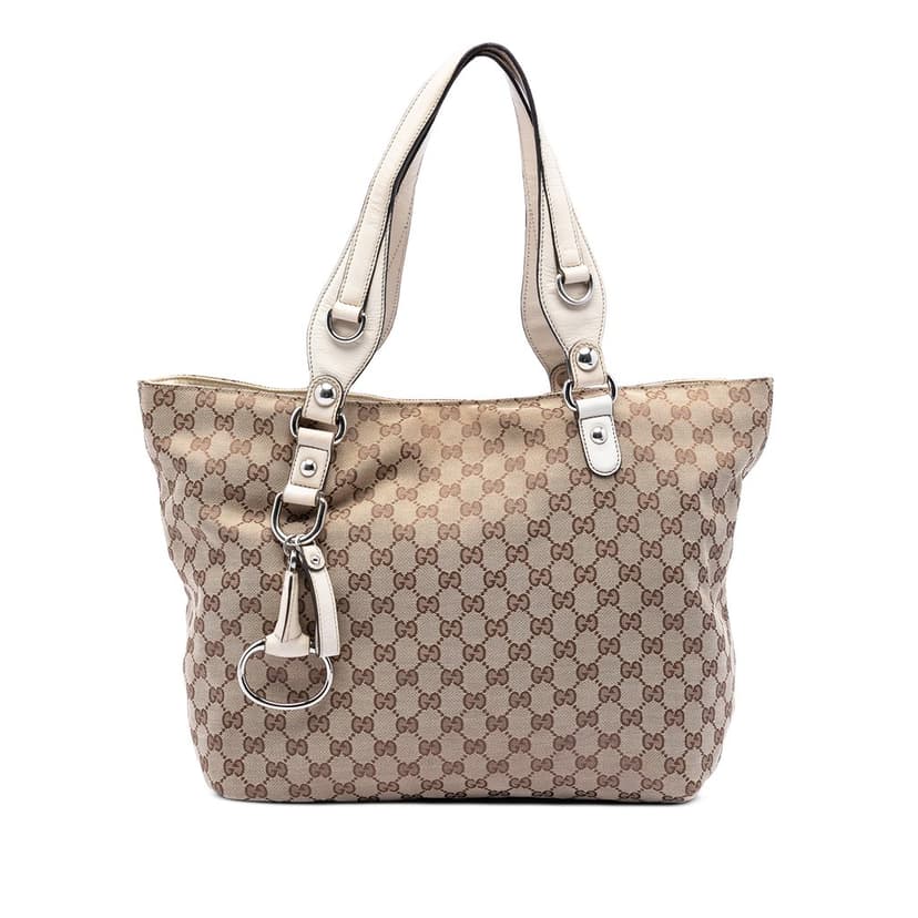 Gucci Medium GG Canvas Icon Bit Tote