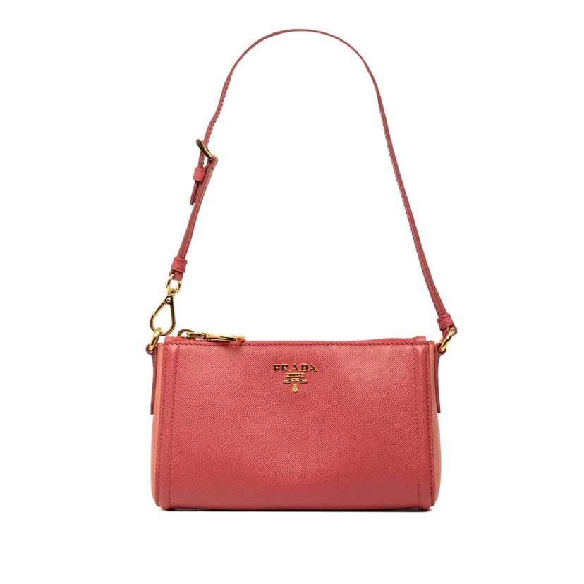 Prada Bicolor Saffiano Shoulder Bag