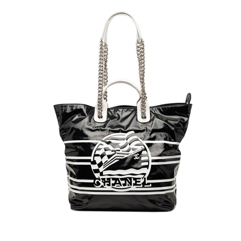 Chanel Coated Canvas La Pausa Bay Shopping Satchel