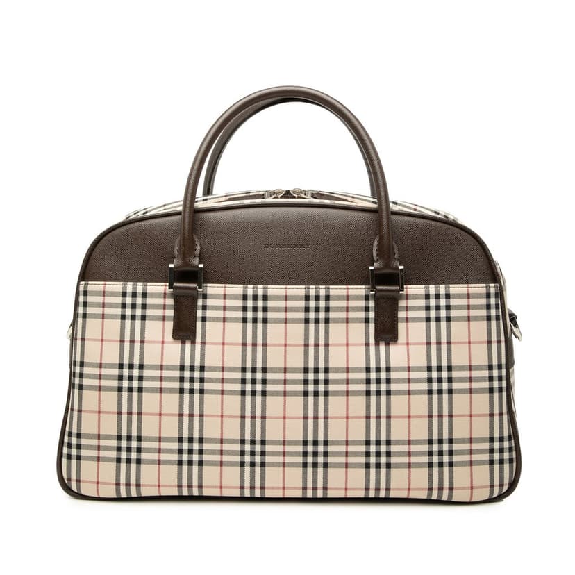 Burberry House Check Canvas Satchel