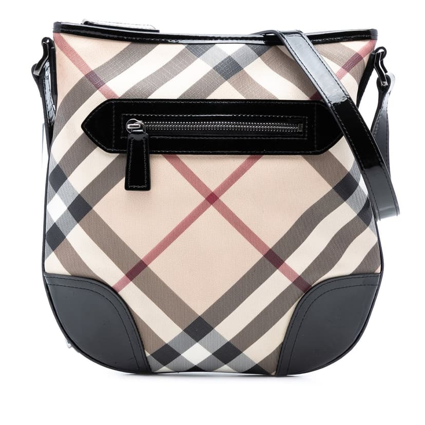 Burberry Supernova Check Coated Canvas Dryden Crossbody