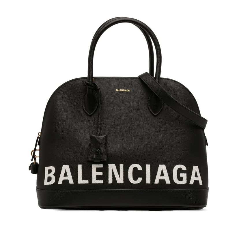 Balenciaga Grained Calfskin Ville Top Handle Bag M