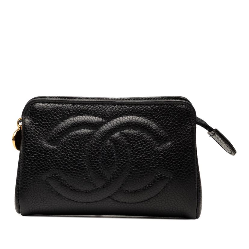 Chanel حقيبة مستحضرات التجميل سي سي كافيار