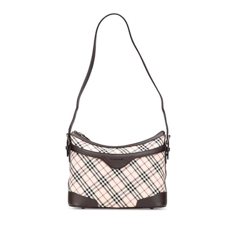 Burberry Nova Check Canvas Shoulder Bag