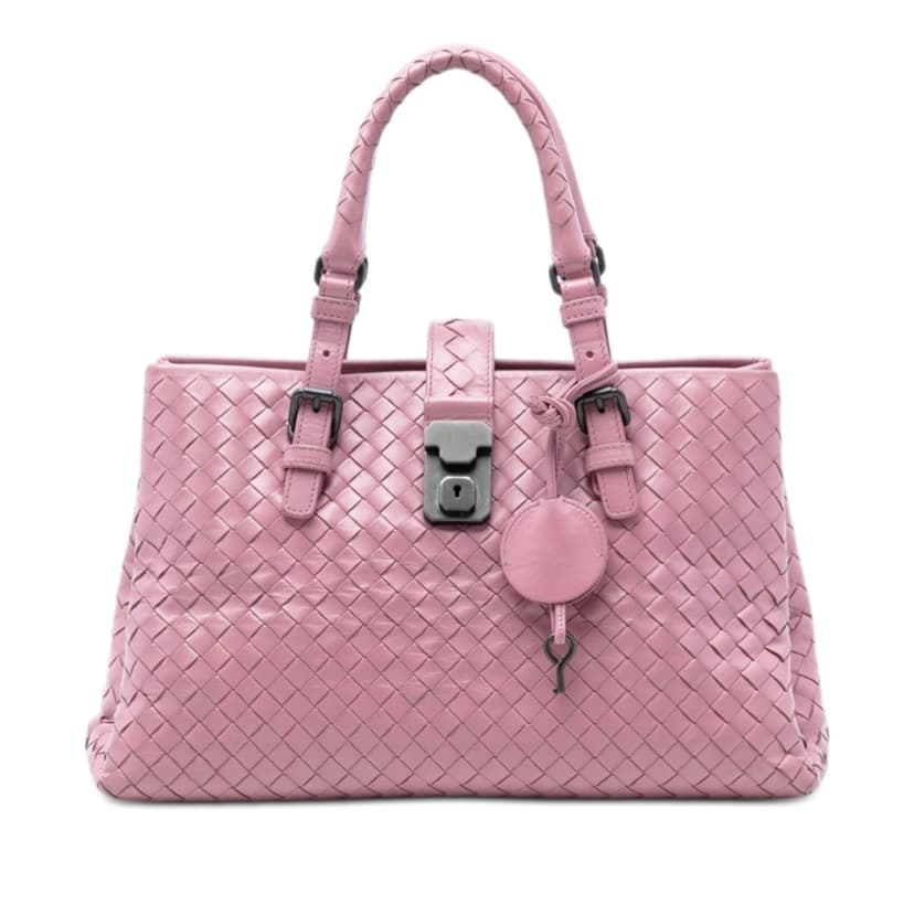 Bottega Veneta Small Nappa Intrecciato Roma Satchel