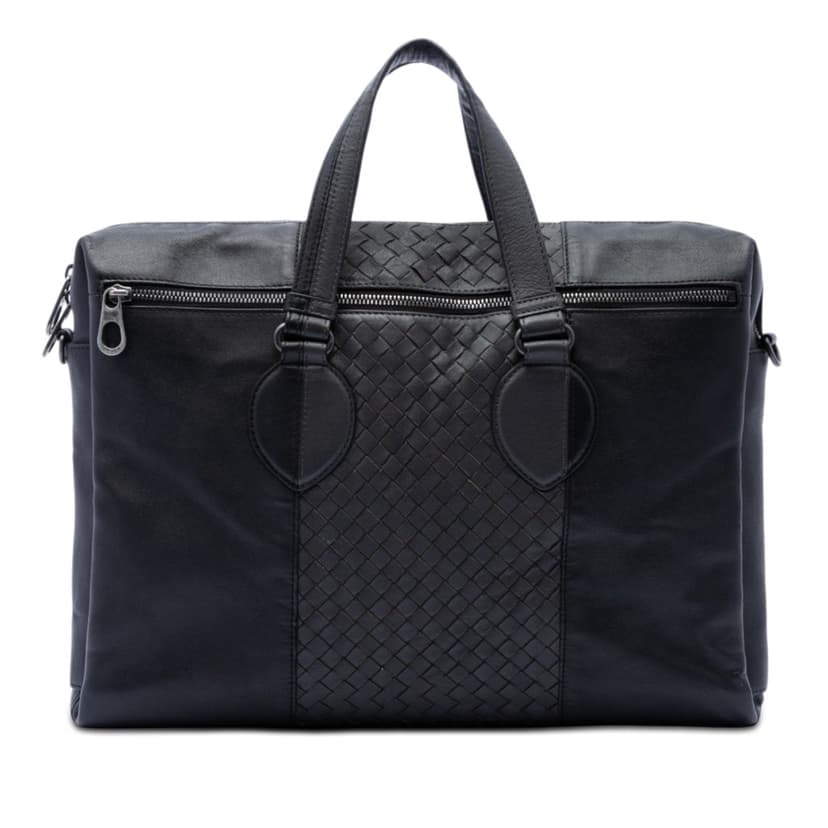 Bottega Veneta Bicolor Nappa Intrecciato Briefcase