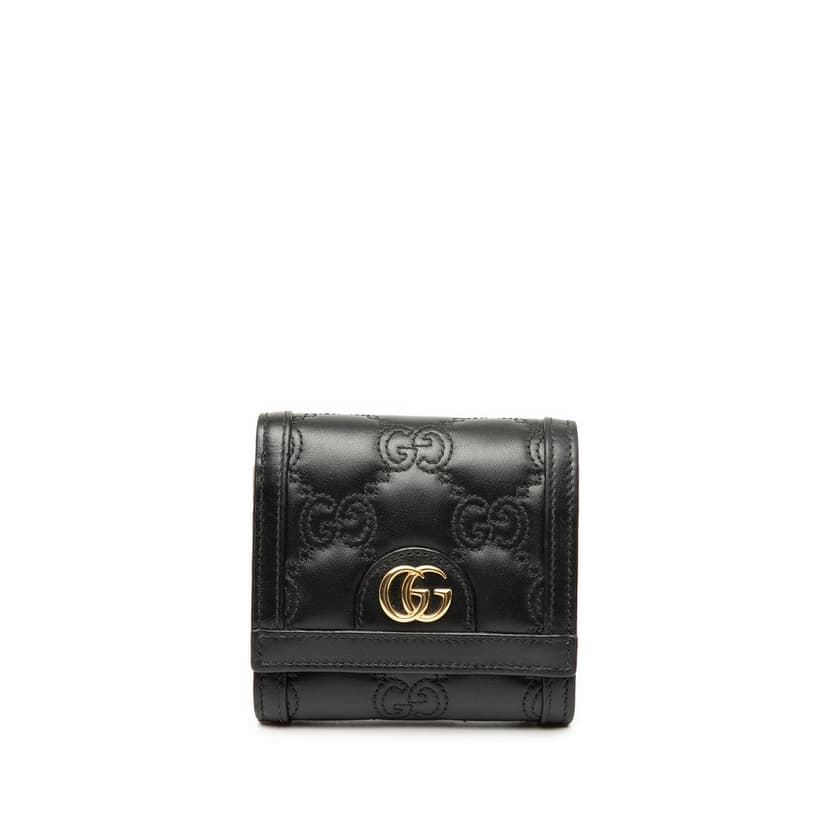Gucci GG Matelasse Calfskin Card Case Wallet