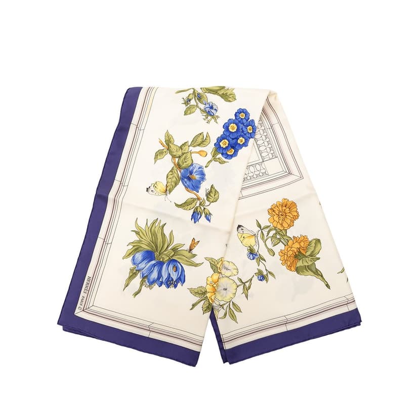 Hermès Quai Aux Fleurs Silk Scarf 90