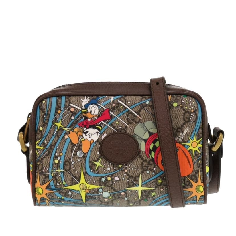 Gucci Disney GG Supreme Interlocking G Donald Duck Crossbody