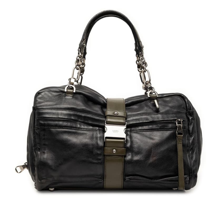 Loewe Bicolor Leather Laura 33 Handbag