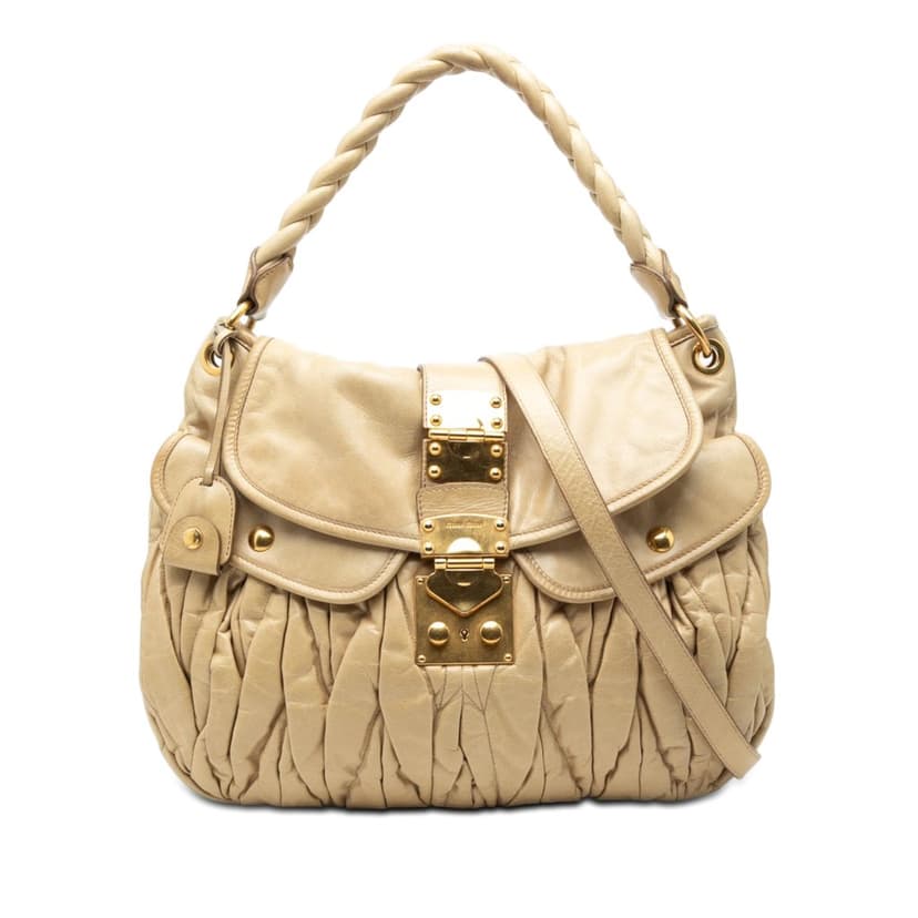 Miu Miu Matelasse Nappa Coffer Satchel