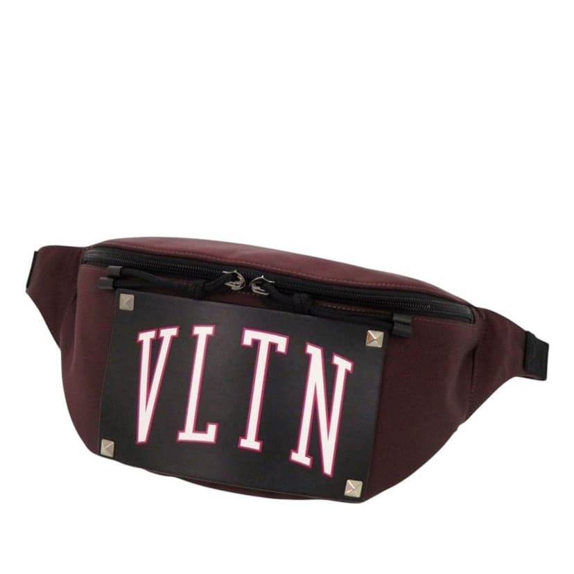 Valentino Nylon and Leather VLTN Rockstud Belt Bag