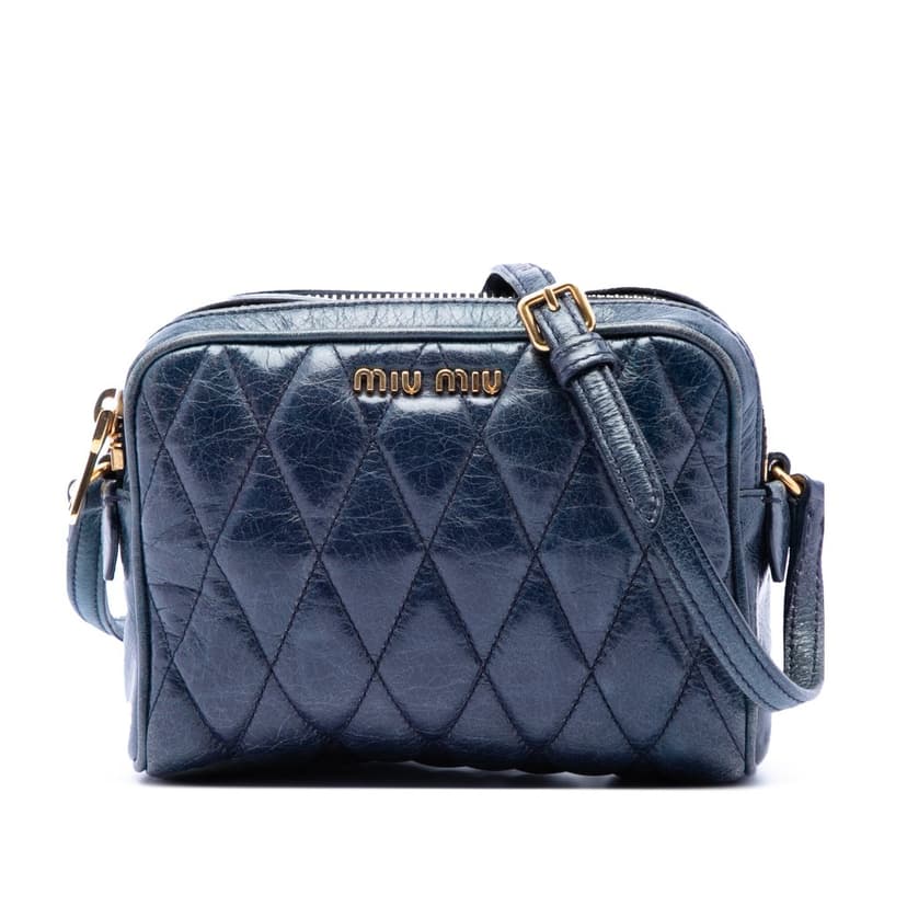 Miu Miu Matelasse Nappa Camera Crossbody