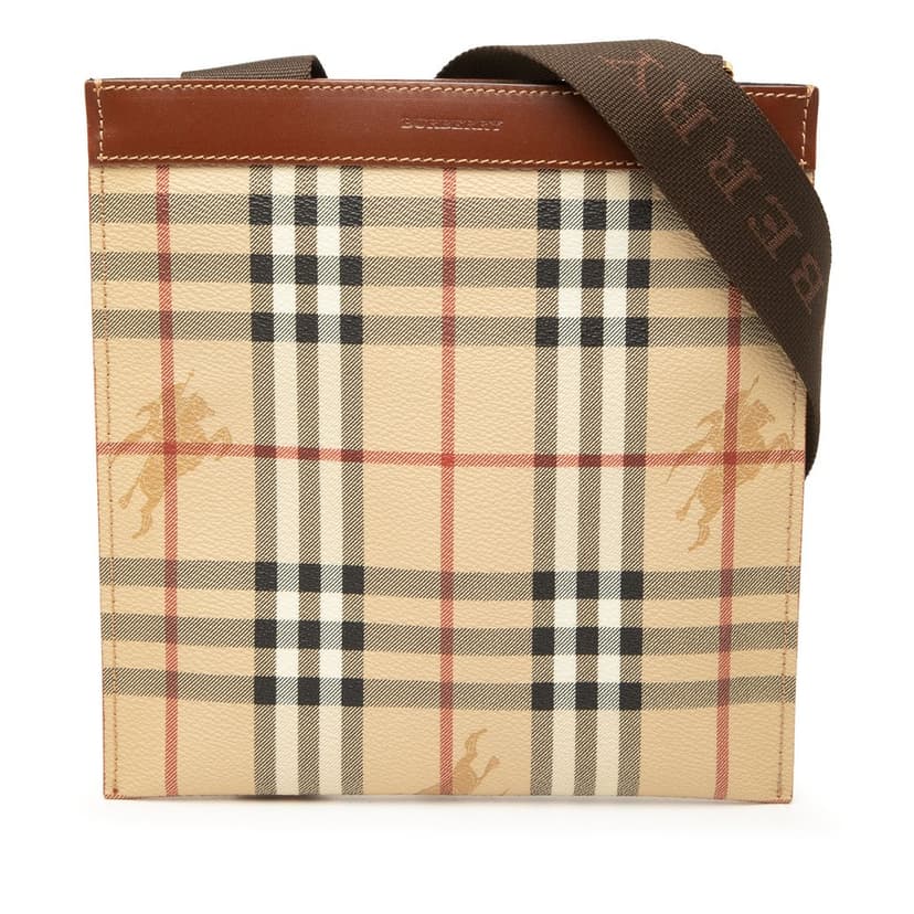 Burberry Haymarket Check Coated Canvas Crossbody