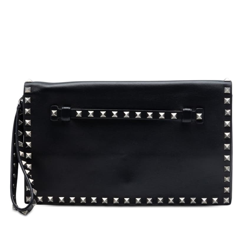 Valentino Nappa Rockstud Wristlet Clutch