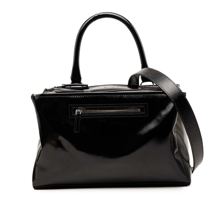 Givenchy Medium Textured Patent Pandora Satchel