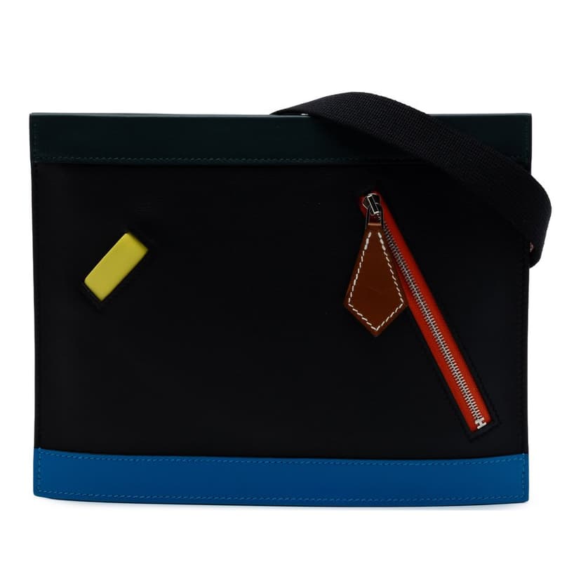 Hermès Barenia and Swift Colormatic Horizontal Crossbody