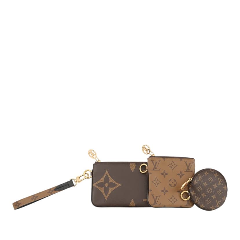 Louis Vuitton Monogram Reverse Giant Trio Pouch Set
