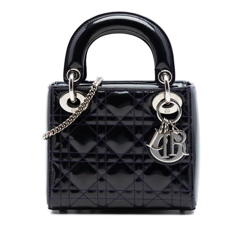 Dior Mini Patent Cannage Lady Dior