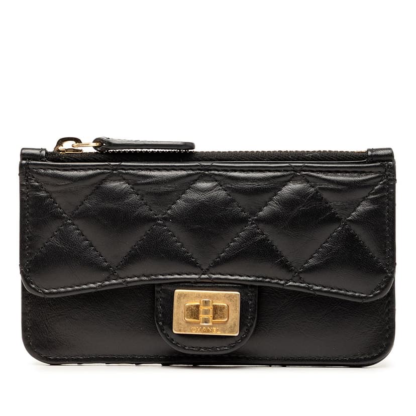 Chanel Quilted Aged Calfskin Reissue 2.55 Flap Card Holder