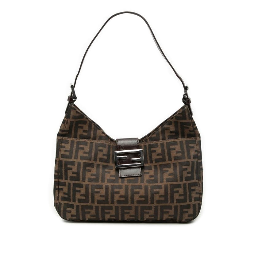 Fendi Zucca Canvas Shoulder Bag