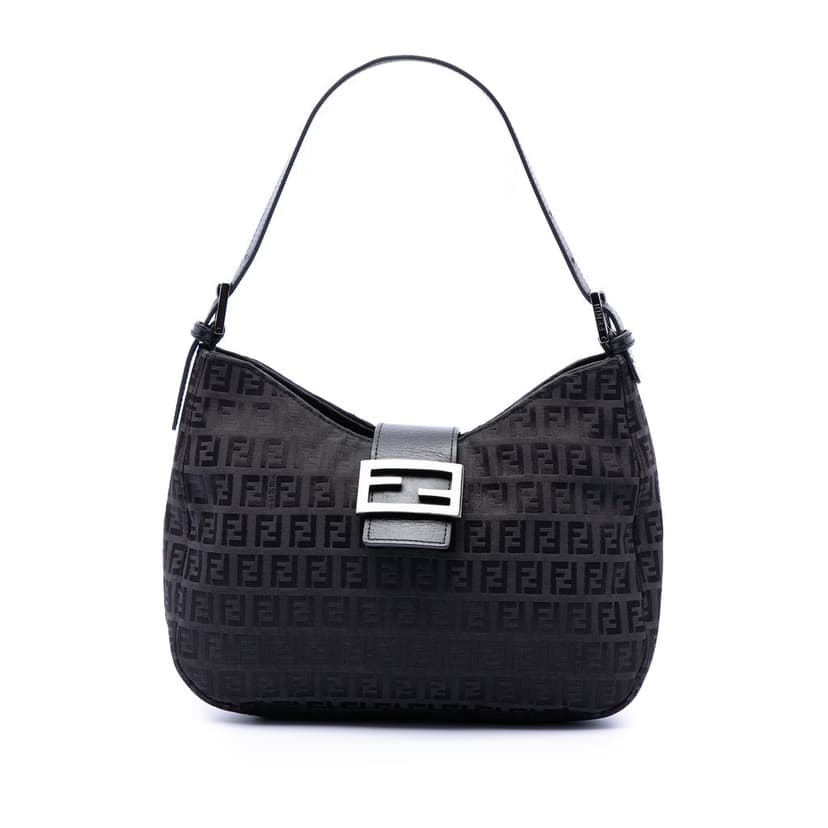 Fendi Zucchino Canvas Shoulder Bag