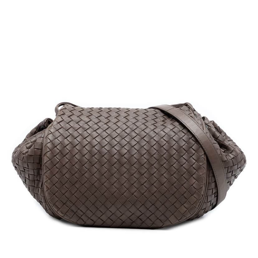 Bottega Veneta Nappa Intrecciato Flap Crossbody