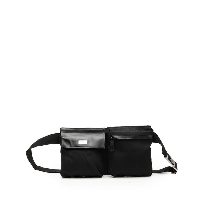 Gucci Nylon Double Pocket Belt Bag