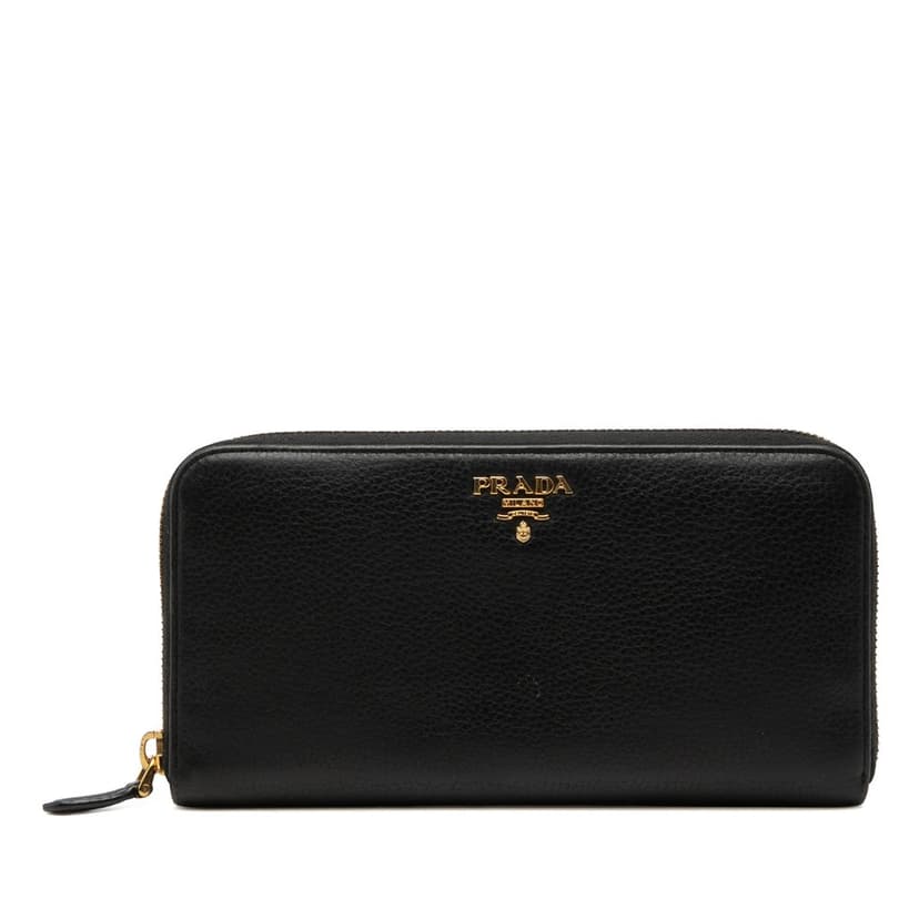 Prada محفظة سافيانو طويلة بسحاب