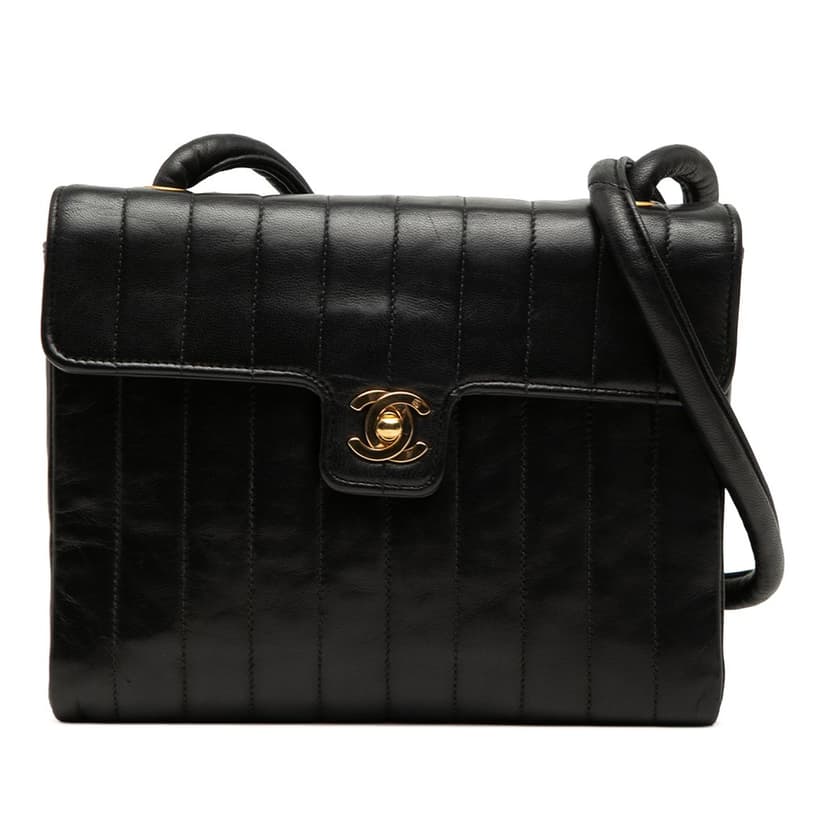 Chanel Small CC Vertical Quilted Lambskin Single Flap