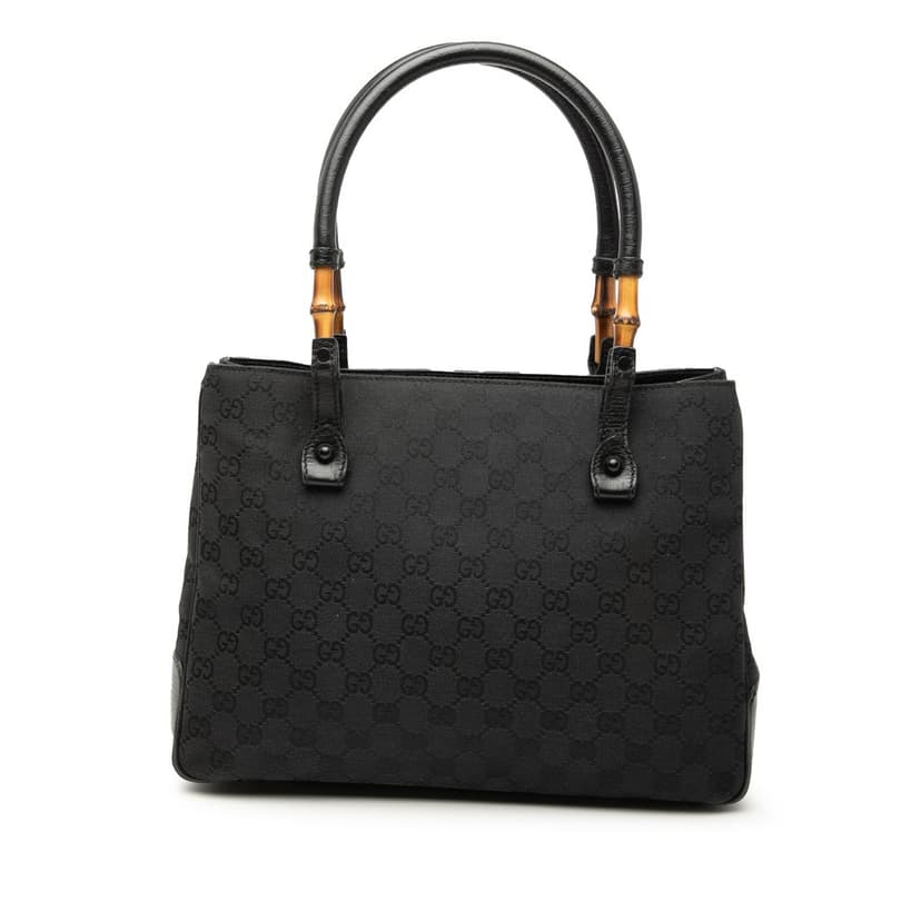Gucci GG Canvas Bamboo Tote
