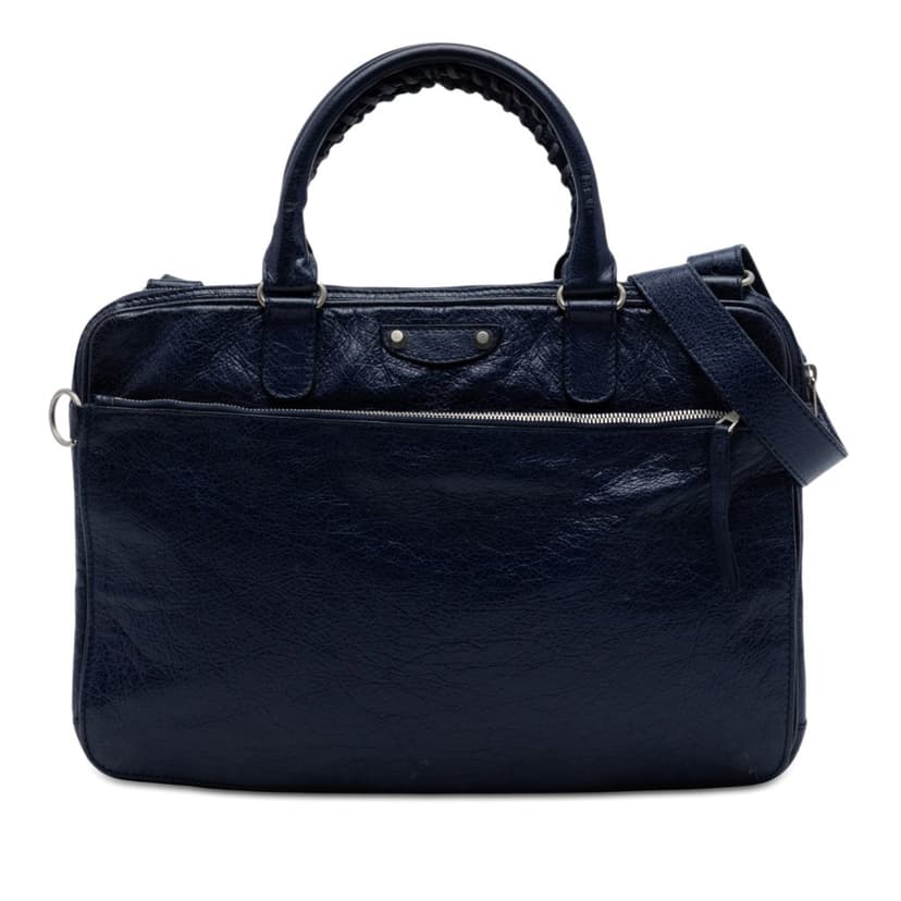 Balenciaga Lambskin Motocross Giant 12 Briefcase