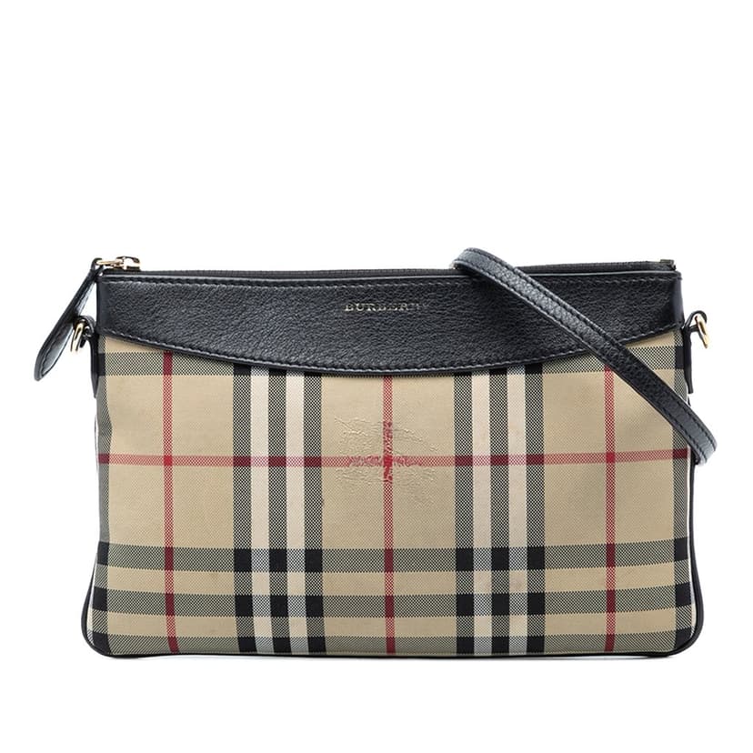 Burberry Haymarket Check Canvas Peyton Crossbody