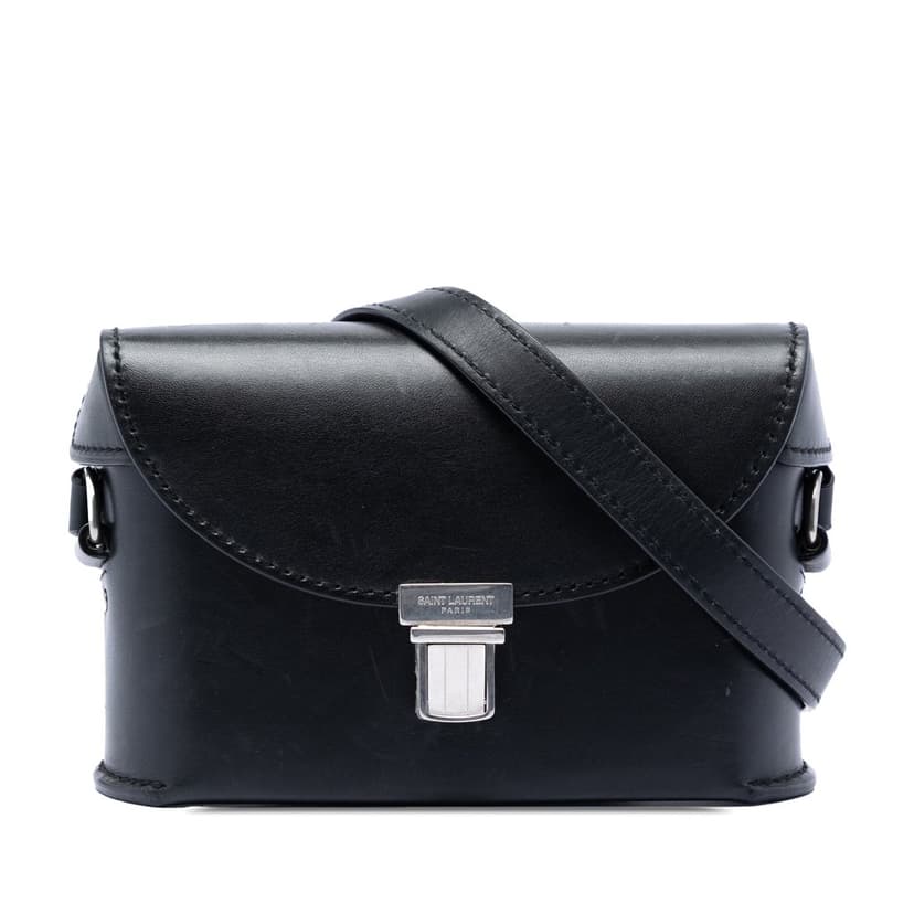 Saint Laurent حقيبة كروسبودي جلدية من نوع Tuc Box