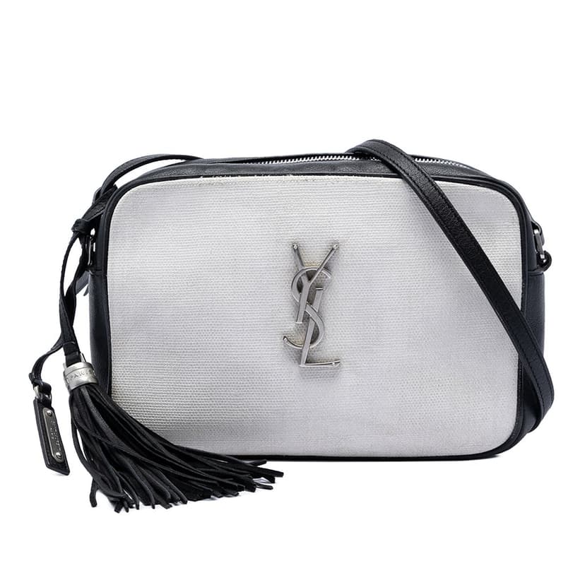 Saint Laurent Canvas Monogram Lou Camera Bag