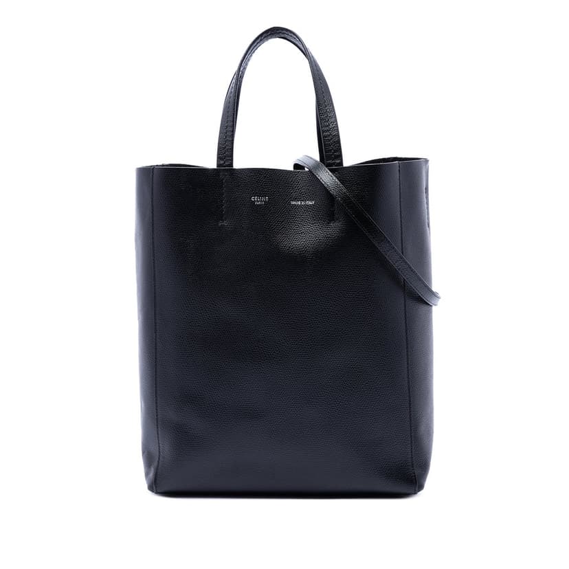 Celine Small Grained Calfskin Vertical Cabas Satchel