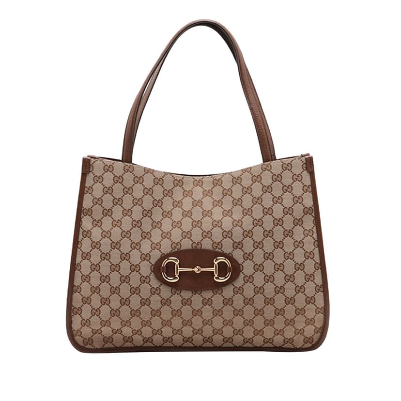 Gucci Medium GG Canvas Horsebit 1955 Tote