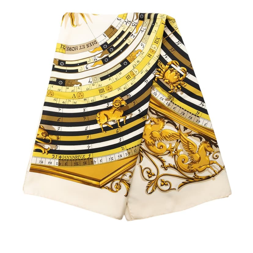 Hermès Astrologie Dies et Hore Silk Scarf 90