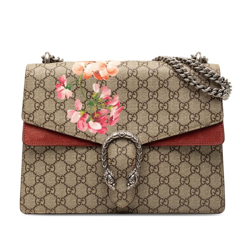 Gucci Medium GG Supreme Blooms Dionysus Shoulder Bag