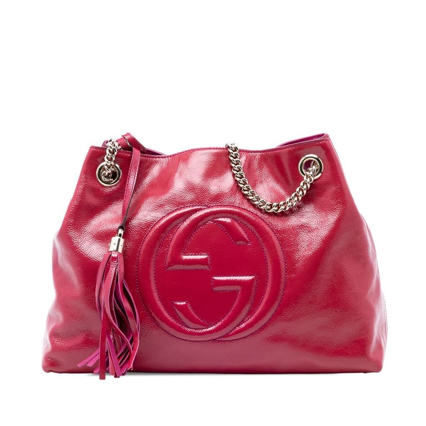Gucci Medium Patent Soho Chain Tote