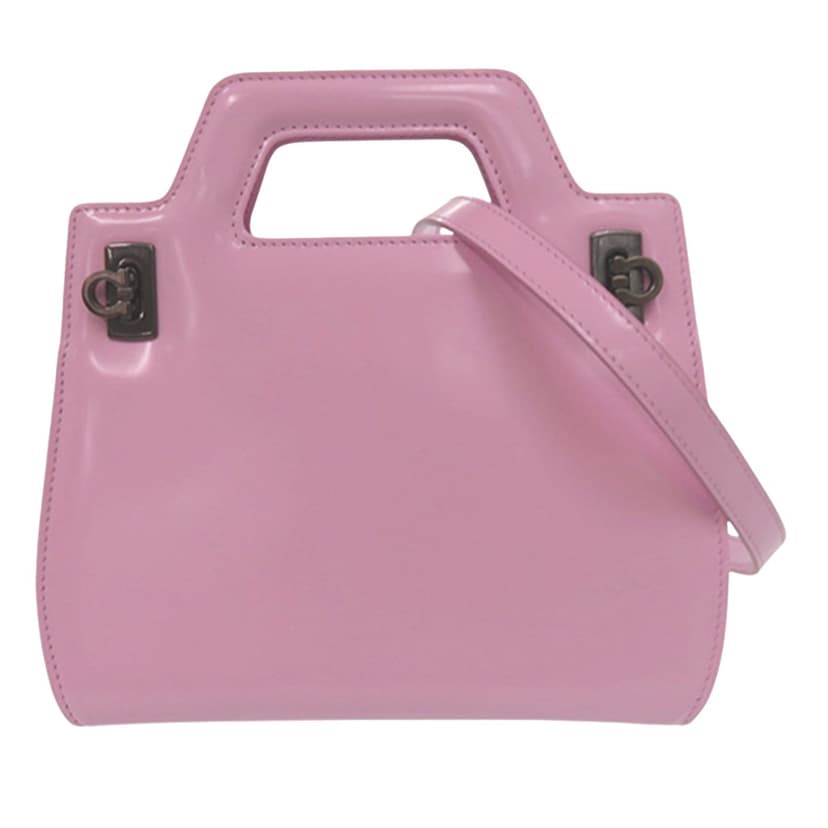 Salvatore Ferragamo Micro Brushed Calfskin Wanda Top Handle Bag